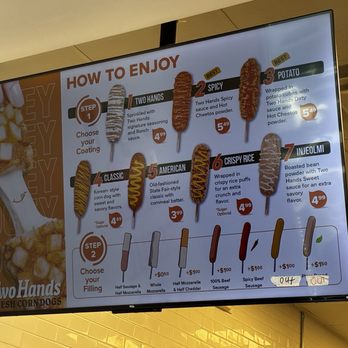 Two Hands Corn Dogs - Menu - Korean Near Me - Katy, Texas