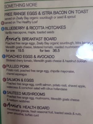Menu photo 8 Annie's Provedore Barwon Heads, VIC Menu photo 8 Annie's Provedore Barwon Heads, VIC