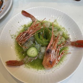 Holbox - Scallop Aguachiles with spotted prawns - Latin American Near Me - Los Angeles, California