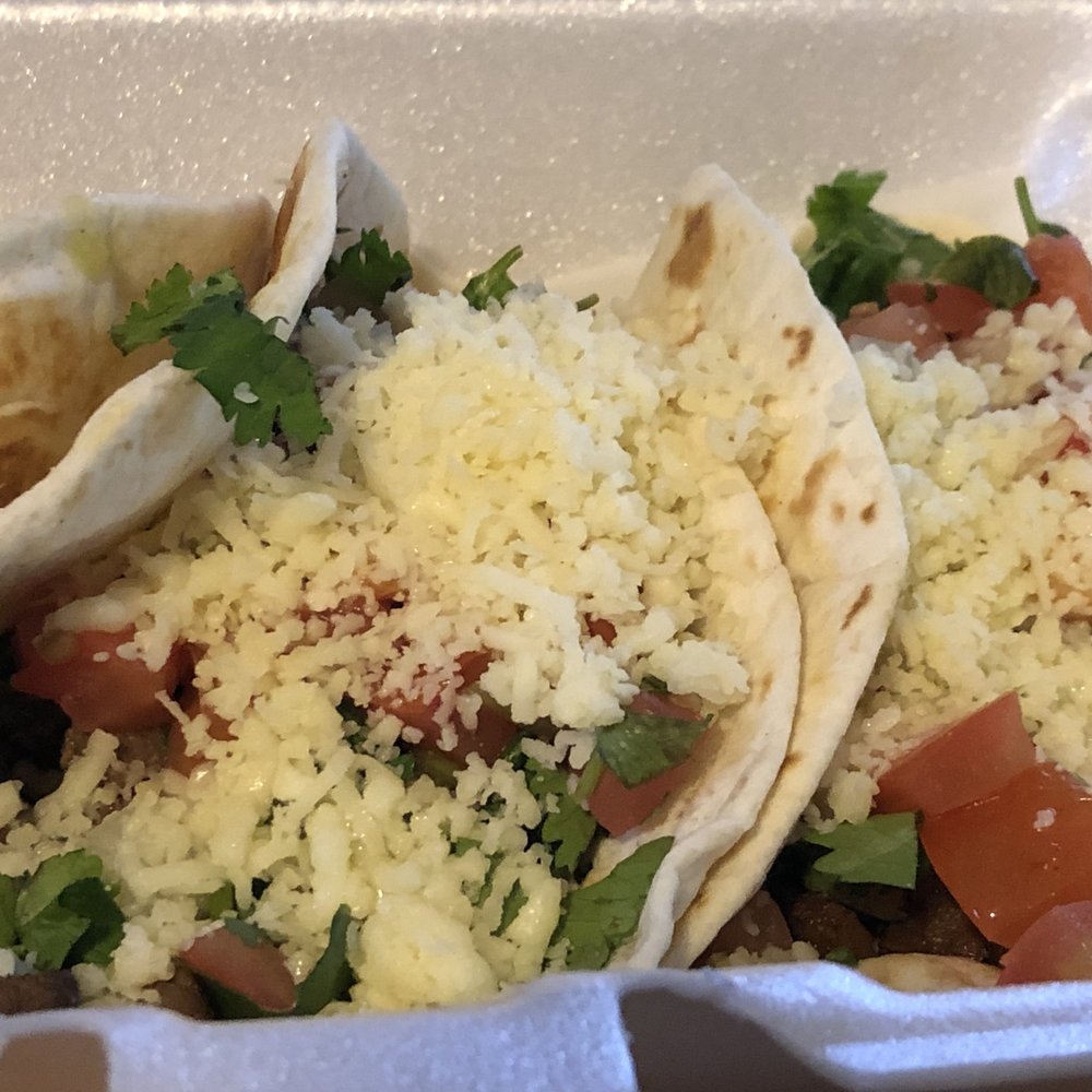 El Rodeo Bar & Grill - three tacos in a styrofoam container - Tacos Near Me - Frankfort, Indiana