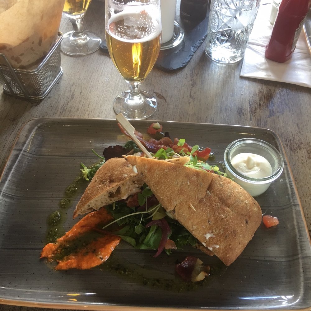 Club sandwich and Carlsberg