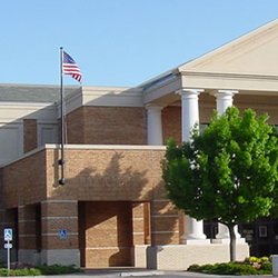 Wichita Falls Public Library - A view of the Wichita Falls Public Library building from the parking lot