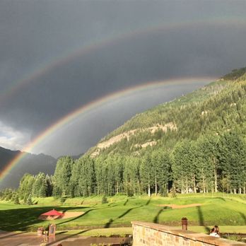 Grill On The Gore - The weather changes quickly in the Vail Valley, and we were treated to a double rainbow while sitting on the deck at Grill on the Gore. - American Near Me - Vail, Colorado