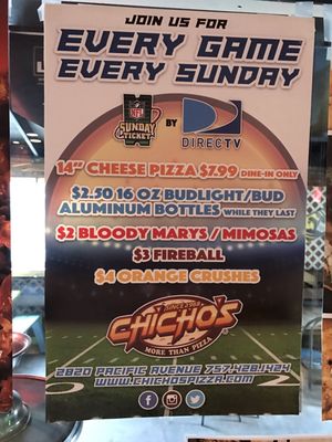 Menu photo 8 Chicho's Pizza Virginia Beach, VA Menu photo 8 Chicho's Pizza Virginia Beach, VA