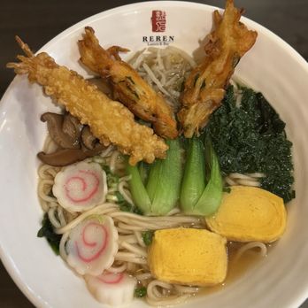 Reren Lamen & Bar - Soy Bean Tempura Lamen with Shiitake Vegetable Broth instead of Miso Broth - Ramen Near Me - Washington, DC, District of Columbia