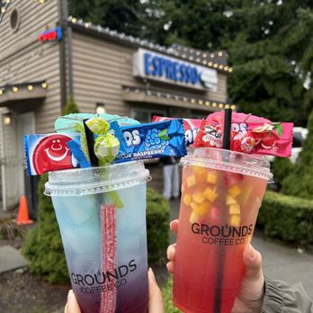 Grounds Coffee Co - Sour hurricane and Dragon breeze - Coffee & Tea Near Me - Mukilteo, Washington Grounds Coffee Co - Sour hurricane and Dragon breeze - Coffee & Tea Near Me - Mukilteo, Washington