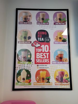 Menu photo 1 Kung Fu Tea Arlington, TX