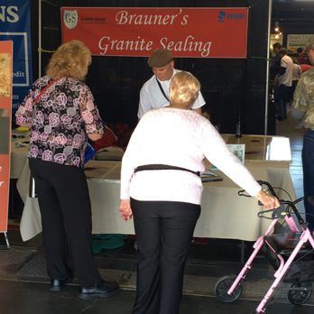Brauner's Granite Sealing - We attend home and garden shows in several counties. We demonstrate how granite and other natural stone can stain easily if not sealed. - Countertop Installation Near Me - Linda, California Brauner's Granite Sealing - We attend home and garden shows in several counties. We demonstrate how granite and other natural stone can stain easily if not sealed. - Countertop Installation Near Me - Linda, California
