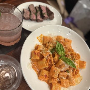 Nick's Laguna Beach - Spicy rigatoni with rib eye - American Near Me - Laguna Beach, California Nick's Laguna Beach - Spicy rigatoni with rib eye - American Near Me - Laguna Beach, California