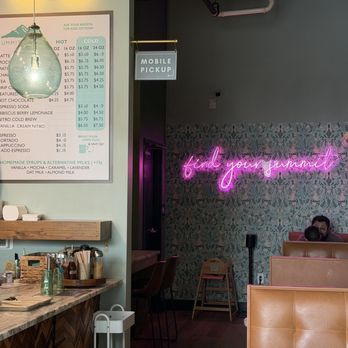 Summit Coffee - Ballantyne - The booth seating and bar is cute - Coffee & Tea Near Me - Charlotte, North Carolina