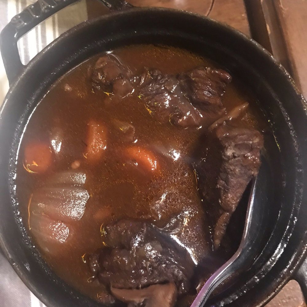 La Cave Gourmande - My super tender and delicious beef bourguignon - Bistros Near Me - Paris, 75 La Cave Gourmande - My super tender and delicious beef bourguignon - Bistros Near Me - Paris, 75