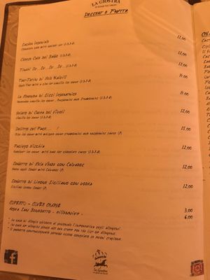 Menu photo 1 La Giostra Florence, FI