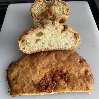 Masa Madre Artisanal Bakery - $9.50: Dulce de Leche Almond Cruffin, Vanilla Concha, Aguacatas From Michoacan Mexico. Each so different, great quality - Bakeries Near Me - Woodside, New York
