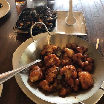 P.F. Chang's - Back: Kung Pao brussel sprouts, Front: cauliflower tempura - Chinese Near Me - Phoenix, Arizona P.F. Chang's - Back: Kung Pao brussel sprouts, Front: cauliflower tempura - Chinese Near Me - Phoenix, Arizona