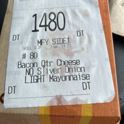 McDonald's - Shows how I ordered my burger, next photo shows what I received