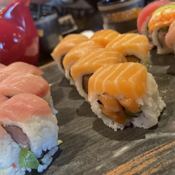 Sushi & More - Double Salmon Roll - Japanese Near Me - Alameda, California Sushi & More - Double Salmon Roll - Japanese Near Me - Alameda, California