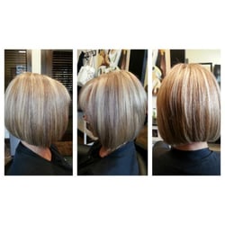 Salon 1901 - Beautiful layered bob on multidimensional blonds.