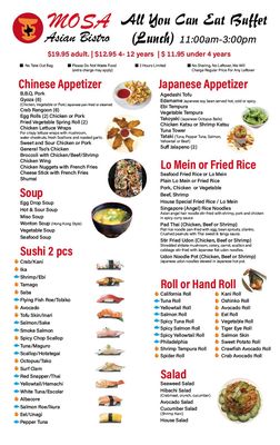 Menu photo 4 Mosa Asian Bistro Houston, TX Menu photo 4 Mosa Asian Bistro Houston, TX