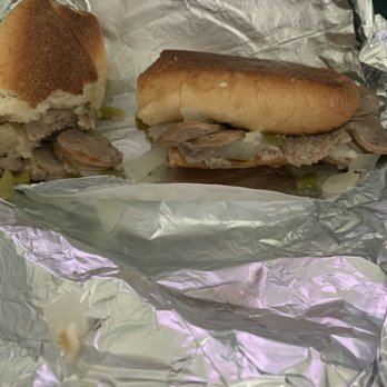 Sergio's Pizza - Greasy, super soggy bread and uncooked onions and pepper! Yummm - Pizza Near Me - Raleigh, North Carolina