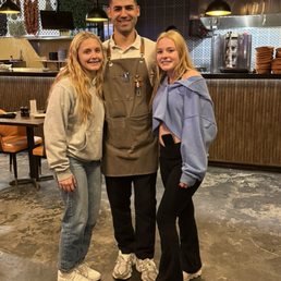 Our waiter who was so nice.