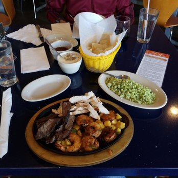 Caliente - Beef and chicken fajitas and diablo shrimp - Tex-Mex Near Me - Houston, Texas