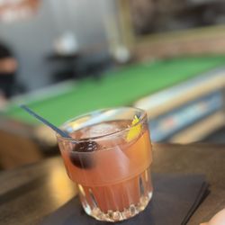 Old school Liquor Bar - Blood Orange New Fashioned Sub: Buffalo Trace