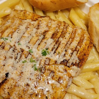 Hook'd Fish Grill - Grilled mahi pasta, and salmon over rice. - Seafood Near Me - Northridge, California Hook'd Fish Grill - Grilled mahi pasta, and salmon over rice. - Seafood Near Me - Northridge, California