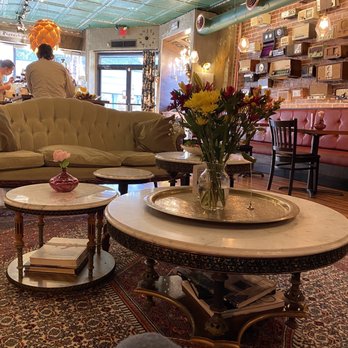 Pistachio Cafe - More seating- plus tables along the wall. There are tables and chairs outside as well - Coffee & Tea Near Me - New Haven, Connecticut