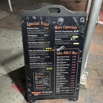 Rusticos - Side B of the menu - Latin American Near Me - Jackson Heights, New York