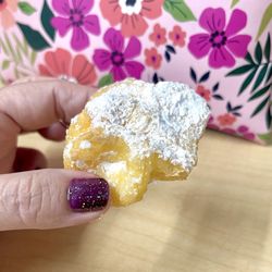 Donut bite. Heavenly goodness