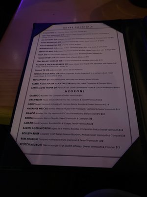 Menu photo 4 Bar Rione Portland, OR