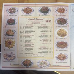 Menu as of October 18 2025