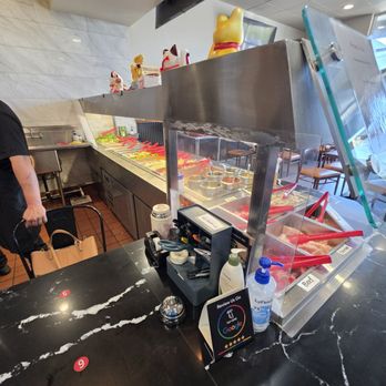 Iron King Mongolian BBQ - Food station meats and veggies - Barbeque Near Me - Corona, California