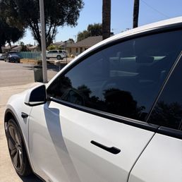 Front driver window tint