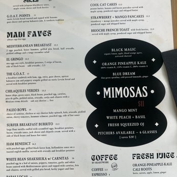 Madi - Menu - Breakfast & Brunch Near Me - San Diego, California Madi - Menu - Breakfast & Brunch Near Me - San Diego, California