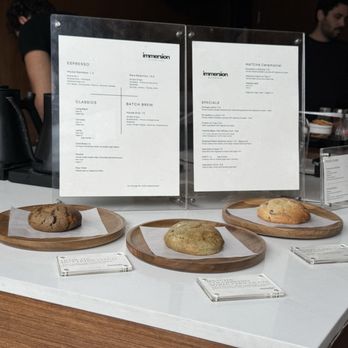 Immersion Coffee - Menu and cookies - Coffee & Tea Near Me - San Diego, California