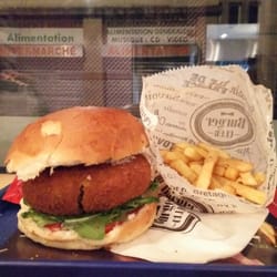 Burger Club - Burger végétarien avec un crock aux lentilles