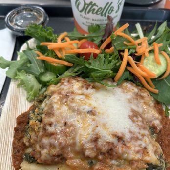 Othello’s Plant Based Kitchen - Lasagna + blackberry lemonade - Vegan Near Me - Woodland Hills, California Othello’s Plant Based Kitchen - Lasagna + blackberry lemonade - Vegan Near Me - Woodland Hills, California