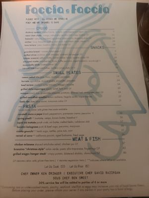 Menu photo 1 Faccia a Faccia Boston, MA
