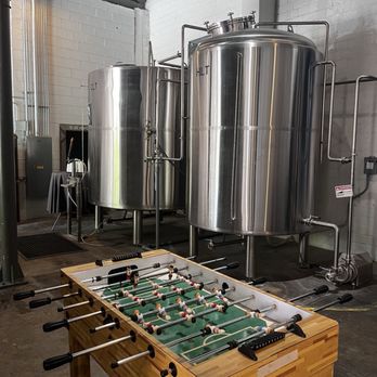 Cypress & Grove Brewing Company - Foosball at work where you brew beer!!! Fantastic!! - Breweries Near Me - Gainesville, Florida