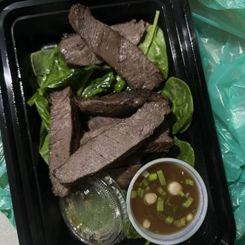Nua - Overcooked thai beef steak, salty and chewy - Noodles Near Me - Seattle, Washington
