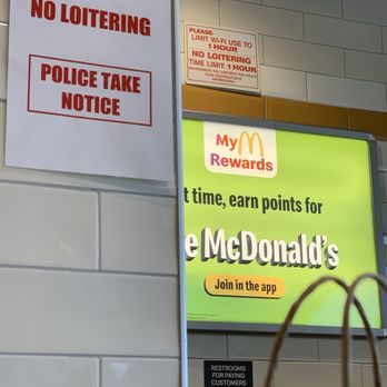 McDonald's - guess they added more signs, can't even chill here - Fast Food Near Me - Lowell, Massachusetts