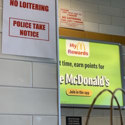 McDonald's - Guess they added more signs, can't even chill here