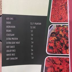 Wazobia Restaurant - Menu