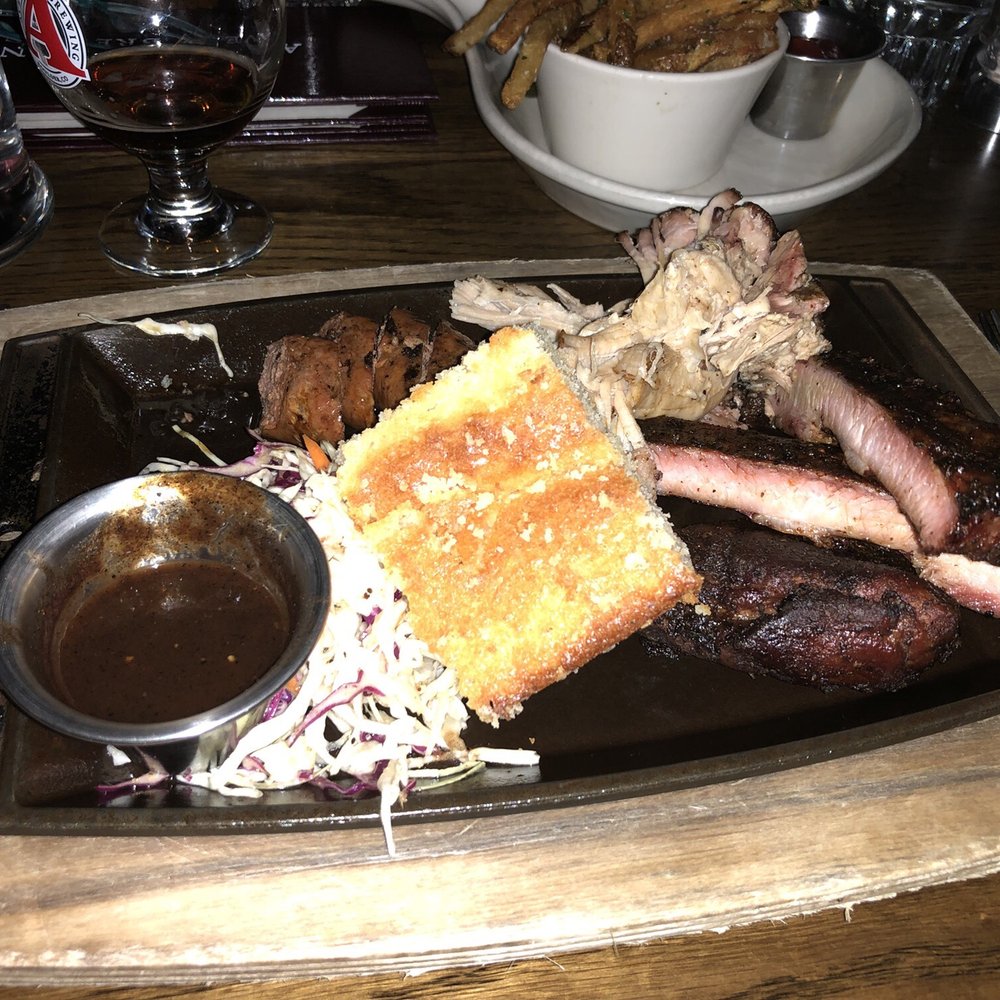 Avery Brewing - Aaaaaaaand here's the 'Meat x 3' plate!!! - Breweries Near Me - Boulder, Colorado