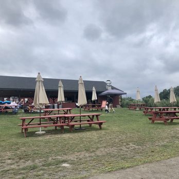 Brooklyn Cider House - Outdoor seating - easily able to social distance (Aug 2020) - Cideries Near Me - New Paltz, New York