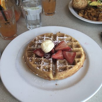 Wild Eggs - Belgian Waffle with strawberries - Breakfast & Brunch Near Me - Indianapolis, Indiana Wild Eggs - Belgian Waffle with strawberries - Breakfast & Brunch Near Me - Indianapolis, Indiana