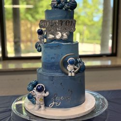 YUMMM A Cupcakery - Beautiful custom cake for baby shower