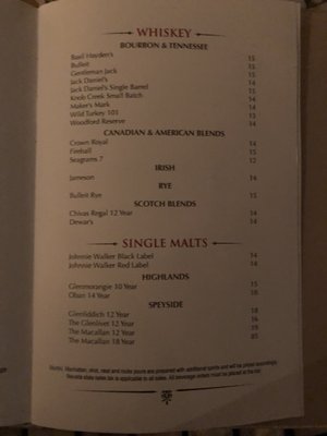 Menu photo 4 North Show Terrace Las Vegas, NV