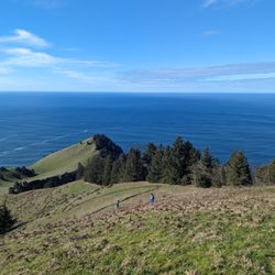 Cascade Head Trail - Pacific Ocean and Cascade Head.